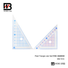 Office Stationery Measuring Triangular Plastic Ruler for School